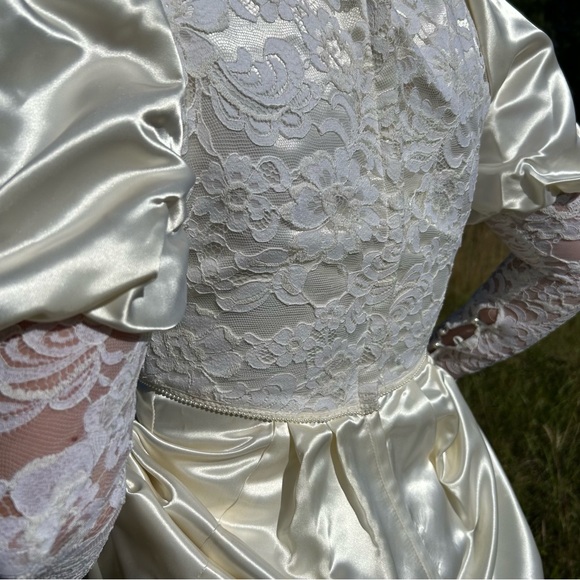 Vintage 70s Gunne Sax Romantic Renaissance Bridal Collection Wedding Dress Sz 9 - Picture 8 of 15